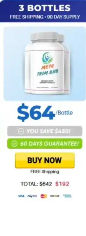 Meta Trim BHB 3 bottle bundle with discounted price for extended use