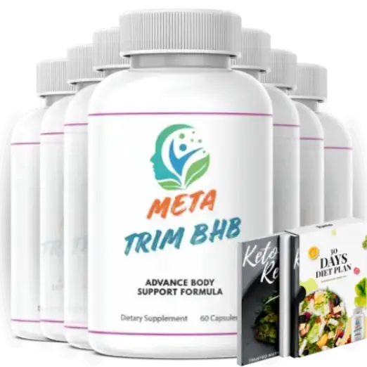 Meta Trim BHB start your order today section with product bottle and purchase button